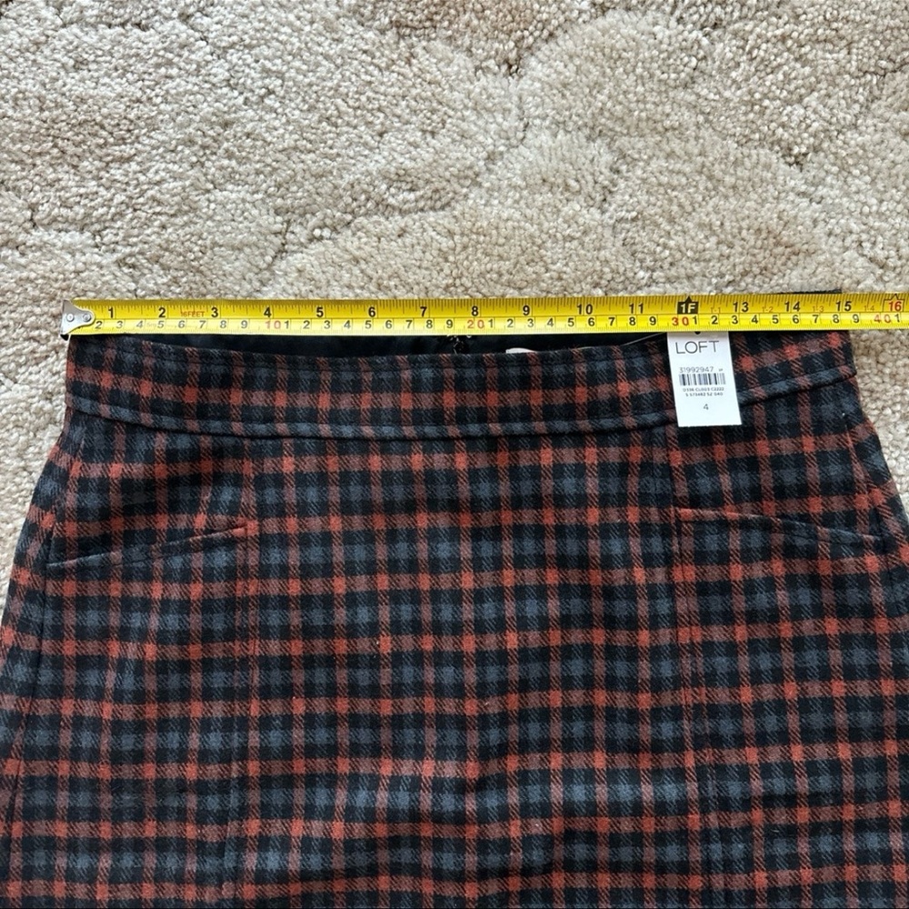 LOFT Plaid Pocket Mini Skirt - Picture 11 of 12